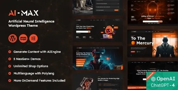 AIMAX – AI Agency WordPress Theme