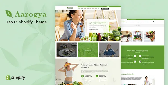 Aarogya | Shopify Health Care Store Theme|Negan - Clean