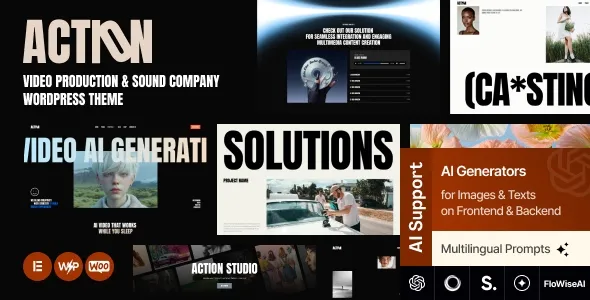 Action – Video Production & Sound Company WordPress Theme