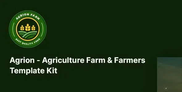 Agrion – Agriculture Farm & Farmers Tem