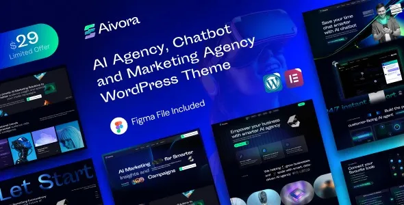 Aivora - AI Agency & Technology WordPress Theme
