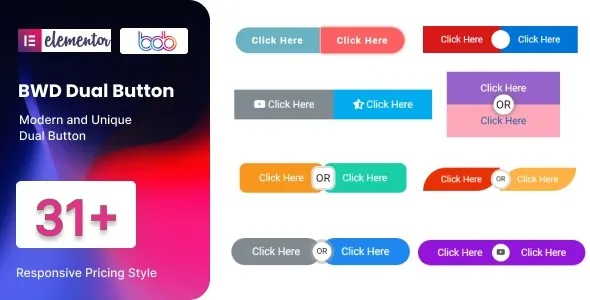 BWD Dual Button – addon for Elementor
