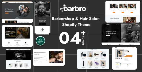 Barbro - Barbershop & Hair Salon Shopify Theme|