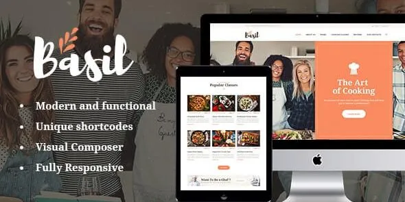 Basil - Cooking Classes and Workshops WordPress Theme