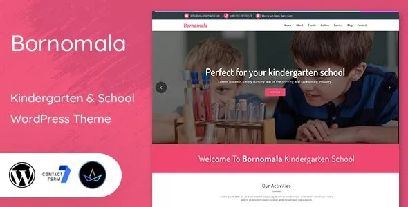 Bornomala – Kindergarten & School WordPress Theme