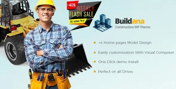 Buildana – Construction & Building WordPress Theme