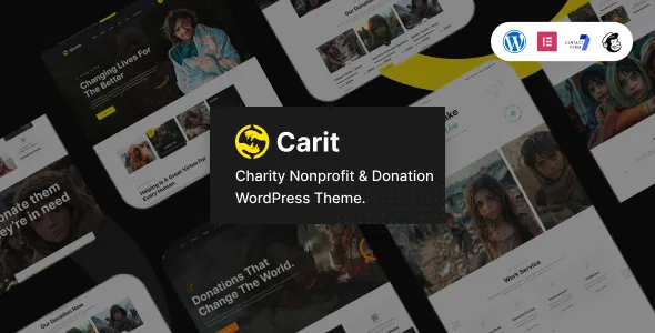 Carit – Charity Nonprofit & Donation WordPress Theme
