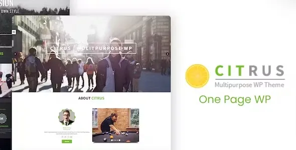 Citrus – One Page WordPress Theme
