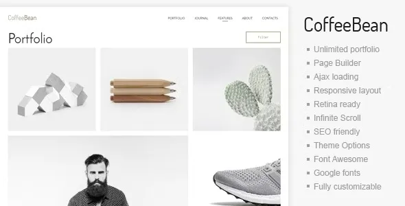 CoffeeBean 1.23 – Easy & Simple Portfolio for Freelancers