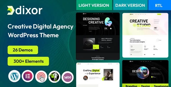 Dixor – Creative Digital Agency WordPress Theme
