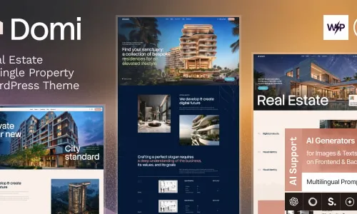 Domi – Real Estate & Single Property WordPress Theme