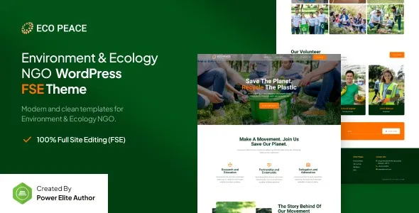 EcoPeace – Environment & Ecology NGO FSE WordPress Theme