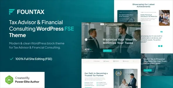 Fountax - Tax Advisor & Financial Consulting FSE WordPress Theme