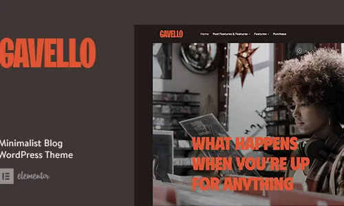 Gavello – Captivating Minimalist Blog WordPress Theme