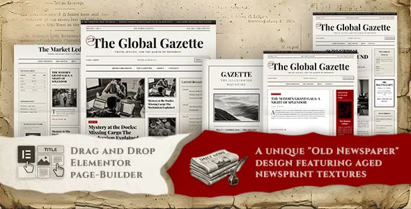 Gazette - Vintage News & Editorial Magazine WordPress Theme