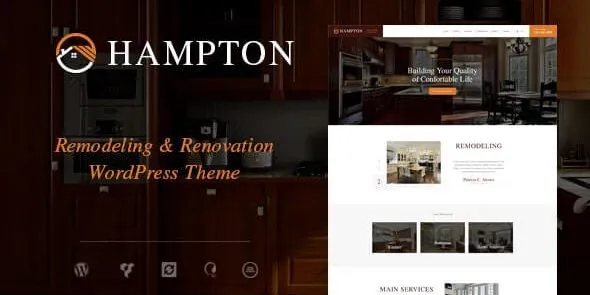 Hampton – Home Design and House Renovation WordPress Theme