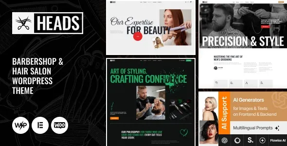 Heads – Barbershop & Hair Salon WordPress Theme