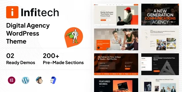 Infitech - Creative Agency & Portfolio WordPress Theme