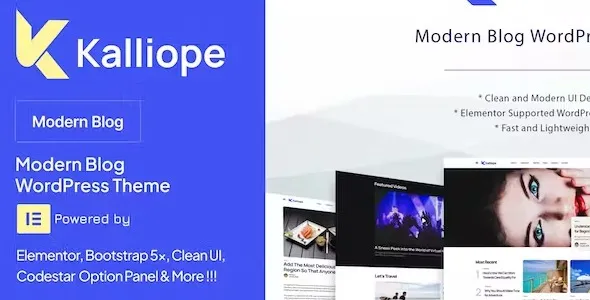 Kalliope – Modern Blog WordPress Theme
