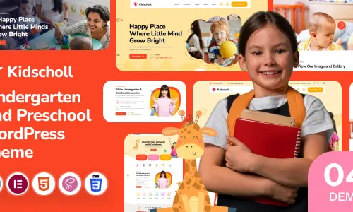Kidscholl - Kindergarten & Preschool WordPress Theme