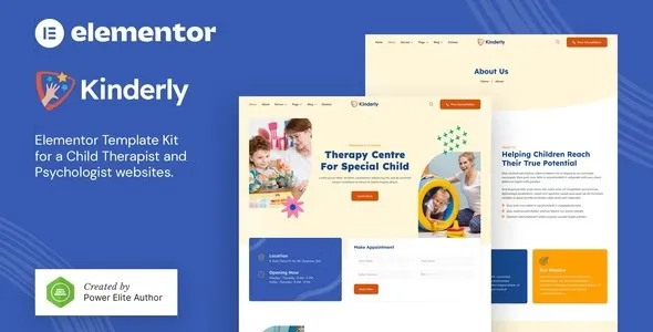 Kinderly – Child Therapist & Psychologist FSE WordPress Theme