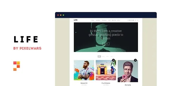 Life 1.2.1 – Boxed Portfolio WordPress Theme