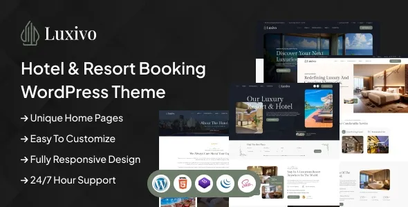 Luxivo – Hotel & Resort Booking WordPress Theme