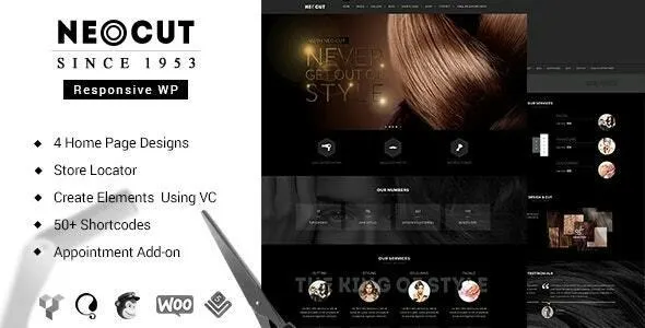 Neo Salon 3.5 – Barber Shop WordPress Theme