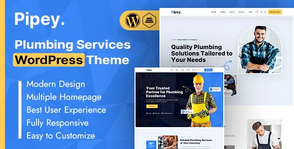 Pipey – Plumbing Services WordPress Theme