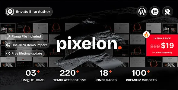 Pixelon – Creative Digital Portfolio WordPress Theme