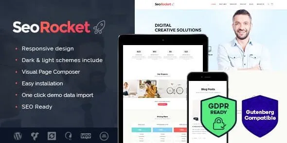 Seo Rocket - Advertising & Marketing WordPress Theme