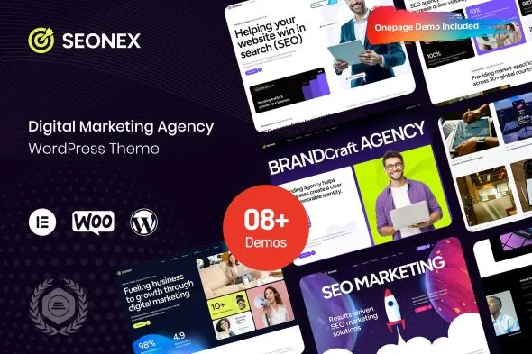 Seonex - Digital Marketing Agency WordPress Theme