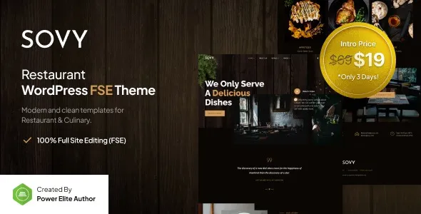 Sovy – Restaurant FSE WordPress Theme