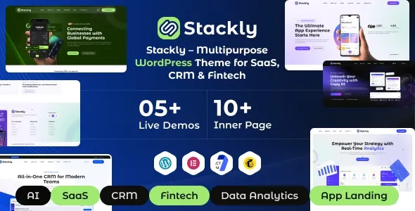 Stackly - Multipurpose WordPress Theme for SaaS