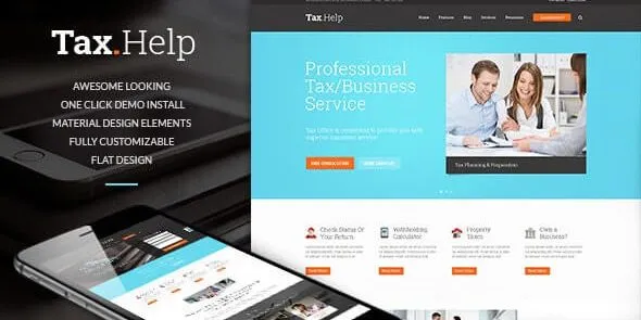 Tax Help - Finance & Accounting Adviser WordPress Theme