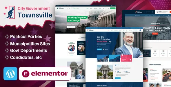 TownsVille – Political Party & Candidate WordPress Theme