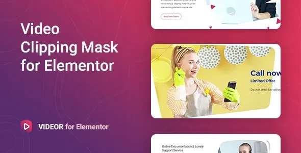 Videor – Video Clipping Mask for Elementor|