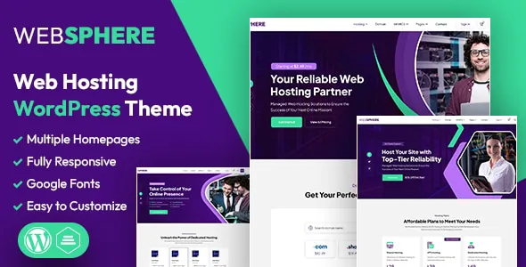 WebSphere – Web Hosting WordPress & WHMCS Theme